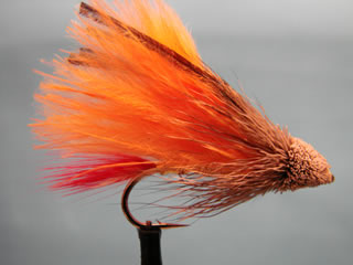 Orange Marabou Muddler (4-8)